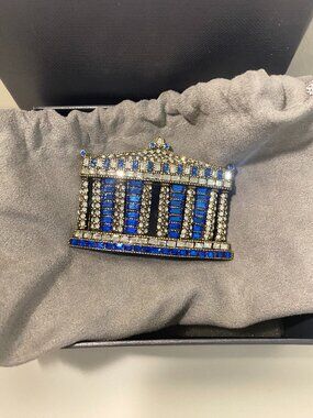 Heidi Daus Retired Iconic Monument "Greek Parthenon" Homage Greece Crystal Pin